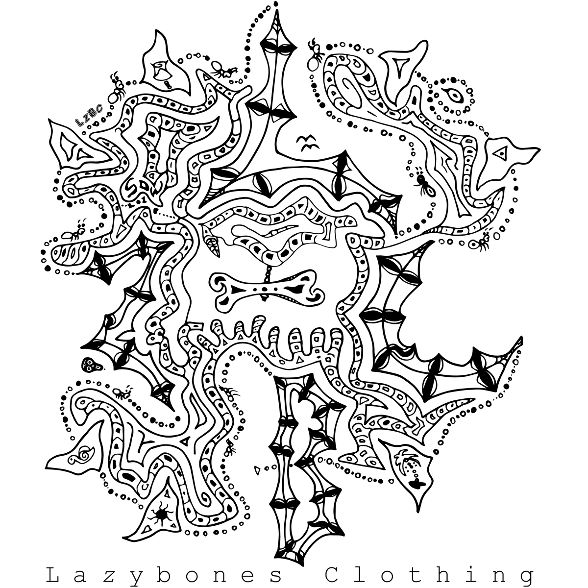 Mystical design with the letters LZBC hidden