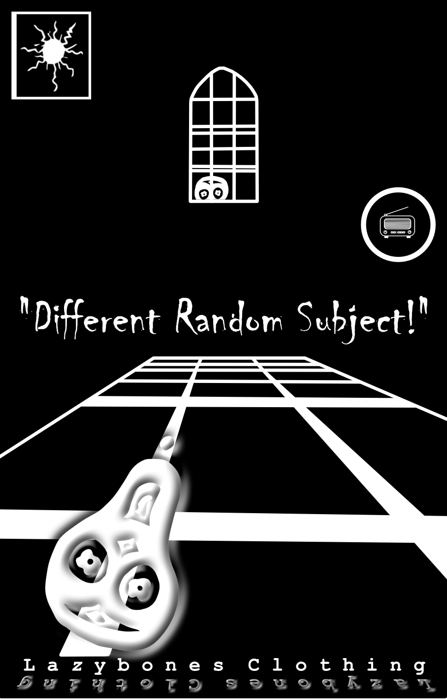 Different Random Subject T-shirt - White Artwork
