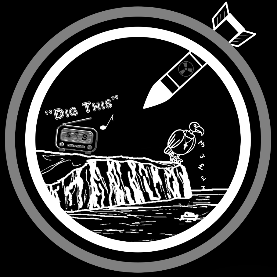 Fall Back Plan T-shirt - Black/Grey Artwork