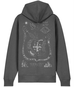 Divided We Fall Hoodie - Silver Artwork
