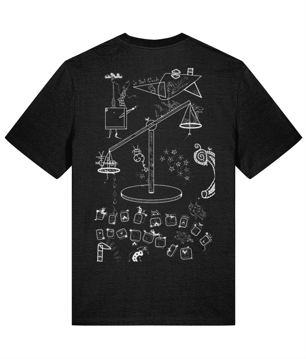 In Dark Clouds T-shirt - White Artwork