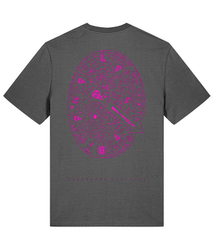 Lazy Clock Face - Shocking Pink Artwork