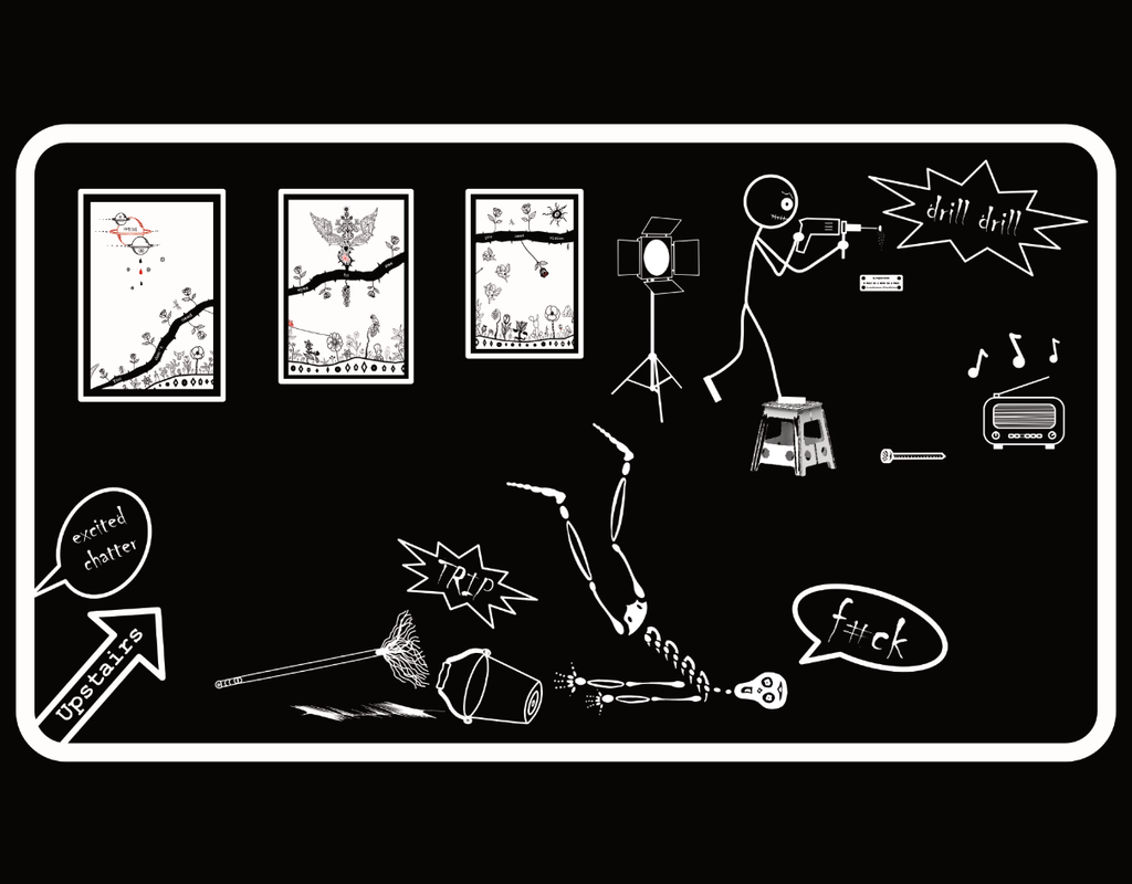 Pedantic Art Gallery - White/Black Artwork