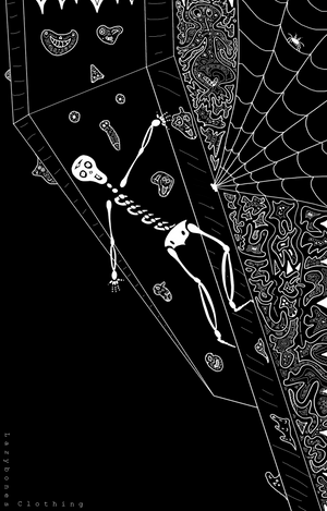 Reach for new heights with our bold bouldering T-shirt!

Crafted from organic cotton, this design showcases a skeleton gripping an indoor climbing wall, suspended in the air with pure determination.

Made from sustainably sourced materials and ethically produced, this T-shirt delivers both adventurous spirit and eco-conscious comfort.

Whether you're scaling walls or simply looking to stand out, wear it and let your style climb to the top!