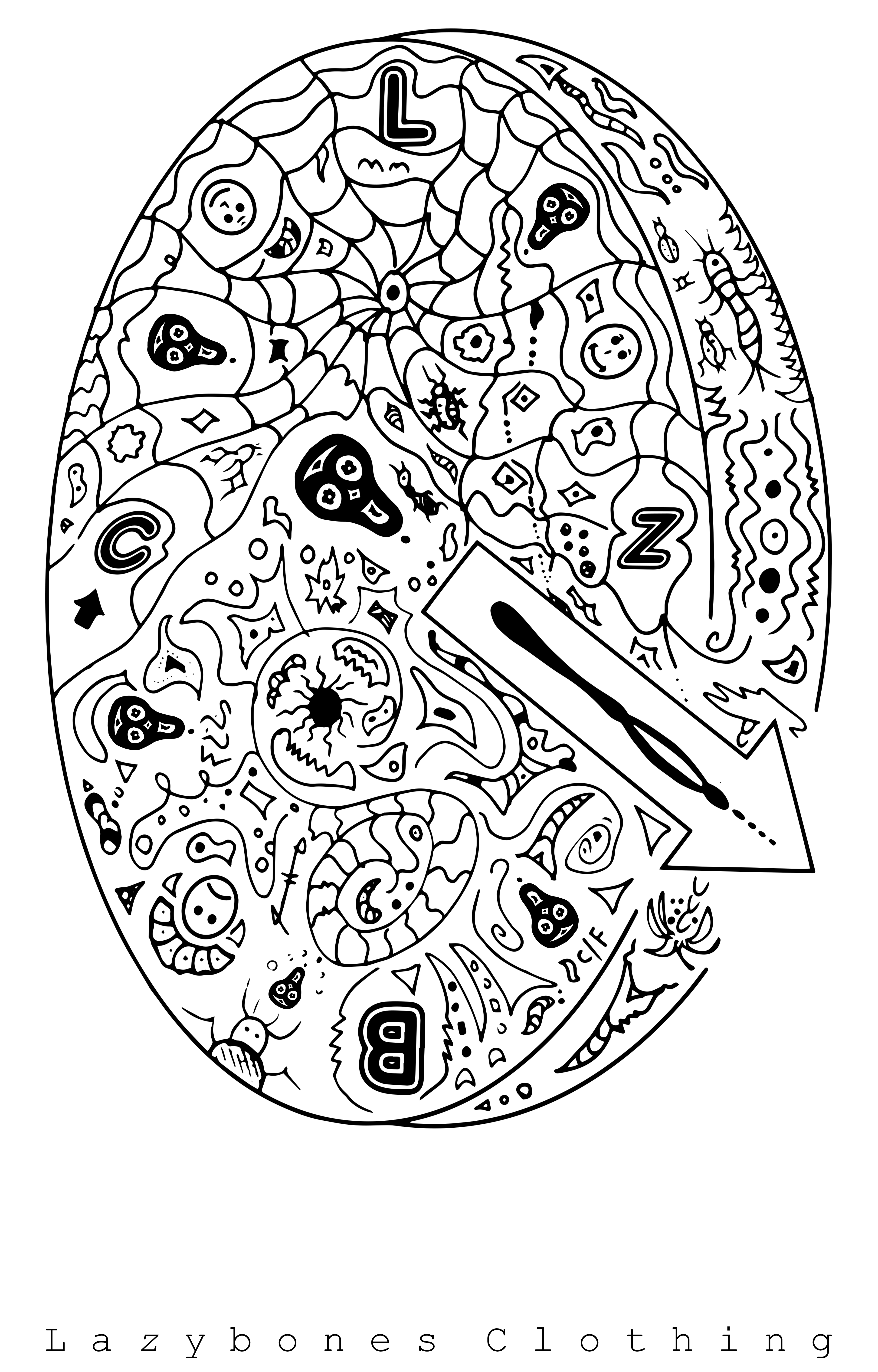 Lazy Clock Face - White Artwork