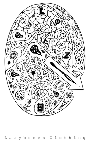 Lazy Clock Face - White Artwork