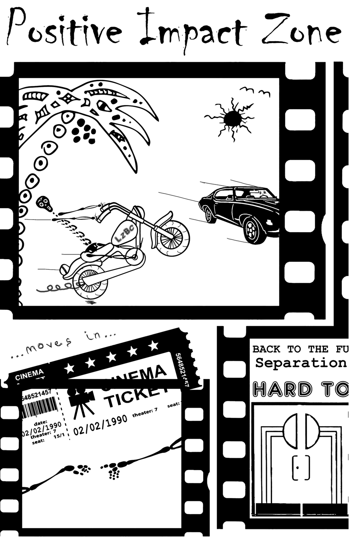 Positive Impact Zone - White Artwork