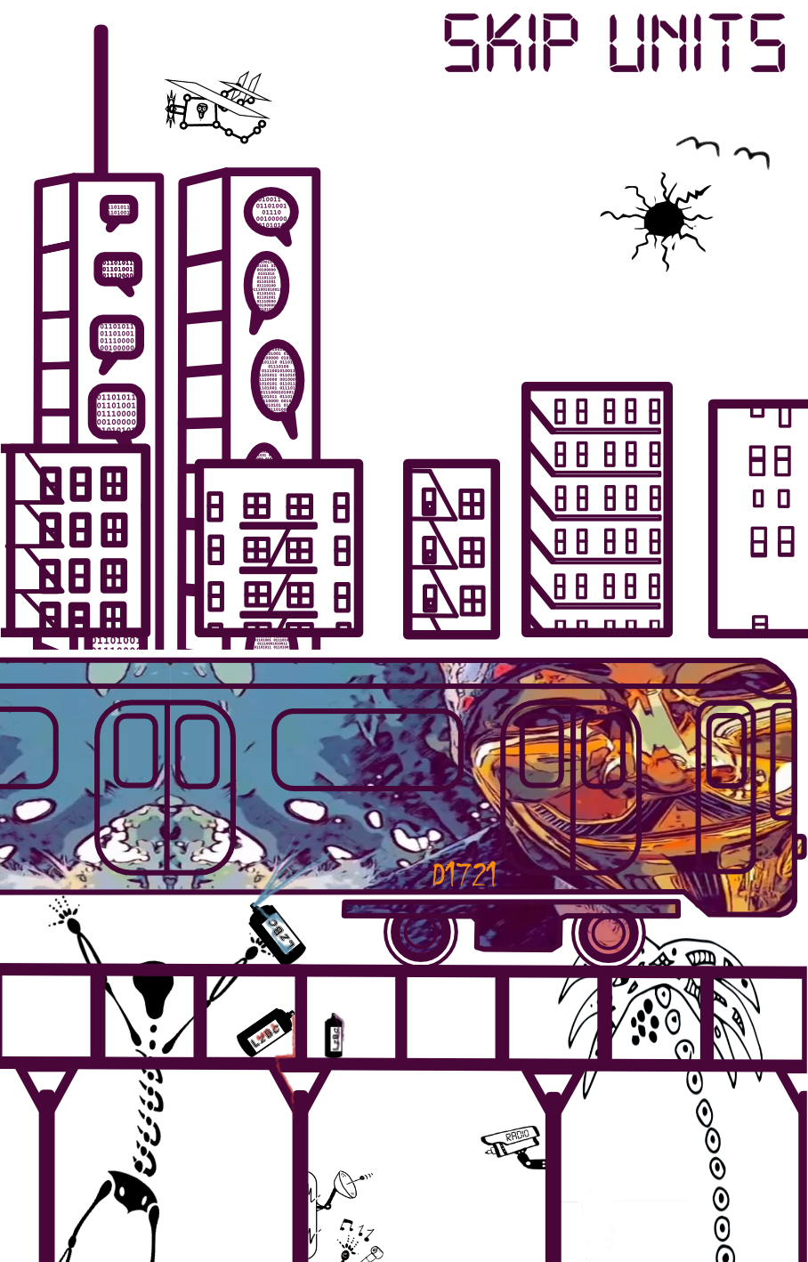 New York City T-shirt - Coloured Artwork