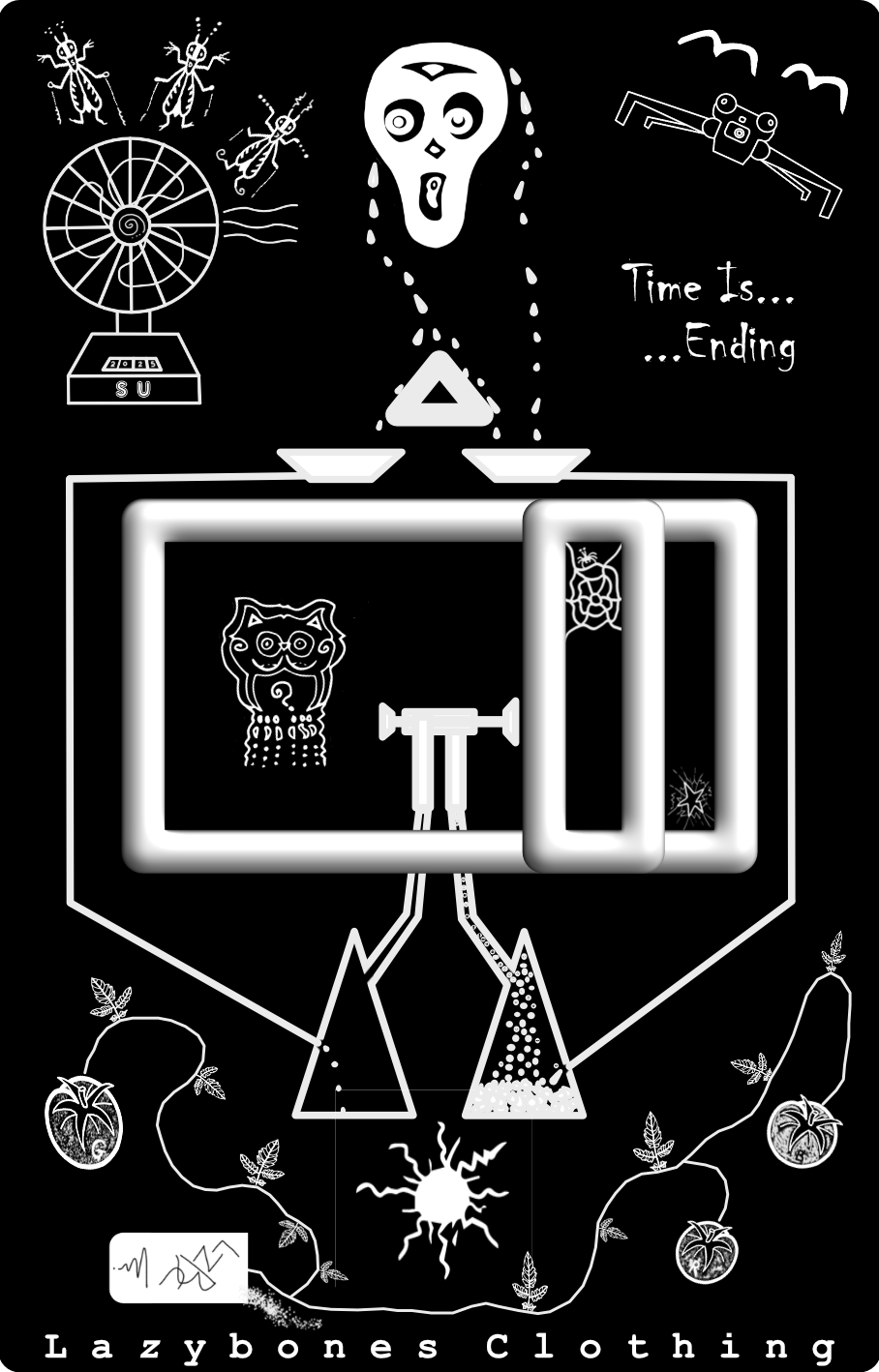 Time Is Ending T-shirt - White Artwork