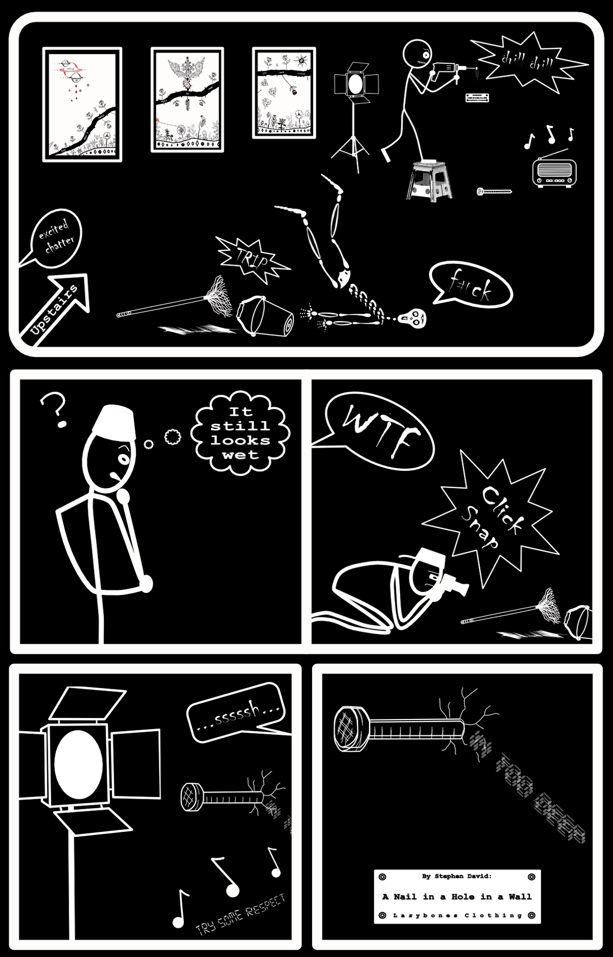 Pedantic Art Gallery - White/Black Artwork