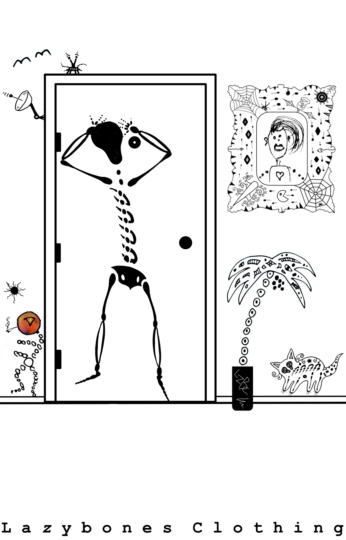 Who's Watchin' You T-shirt - Black Artwork